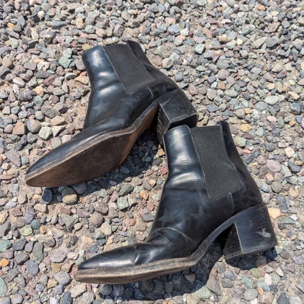 Valentino Star Chelsea Beatle Booties size 8
